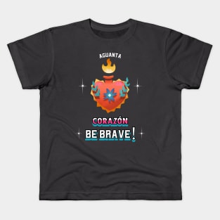 Corazon Be Brave Heart Kids T-Shirt